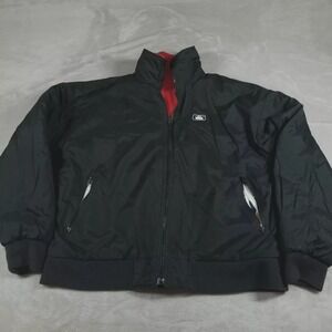 Woolrich‎ Jacket Mens L Black Puffer Reversible Outdoors Hiking Full Zip